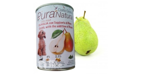 DALLA GRANA PURA NATURA SALMONE E RIBES CIBO UMIDO per cani